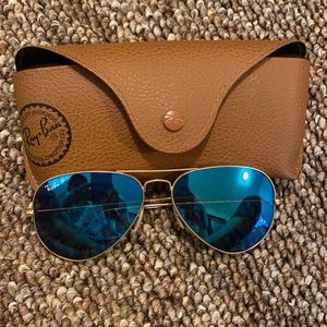 RAY BAN 3025 blue/gold